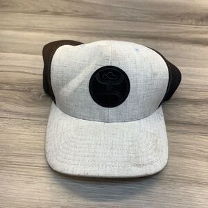 Hooey Mens Cayman Flexfit Circle Logo Patch Cap Hat, Grey/Black L - XL